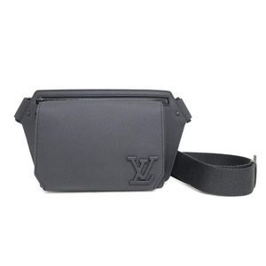 Louis Vuitton Bum Bag NV Body Bag Waist Bag Grain Leather Grain Leather Black